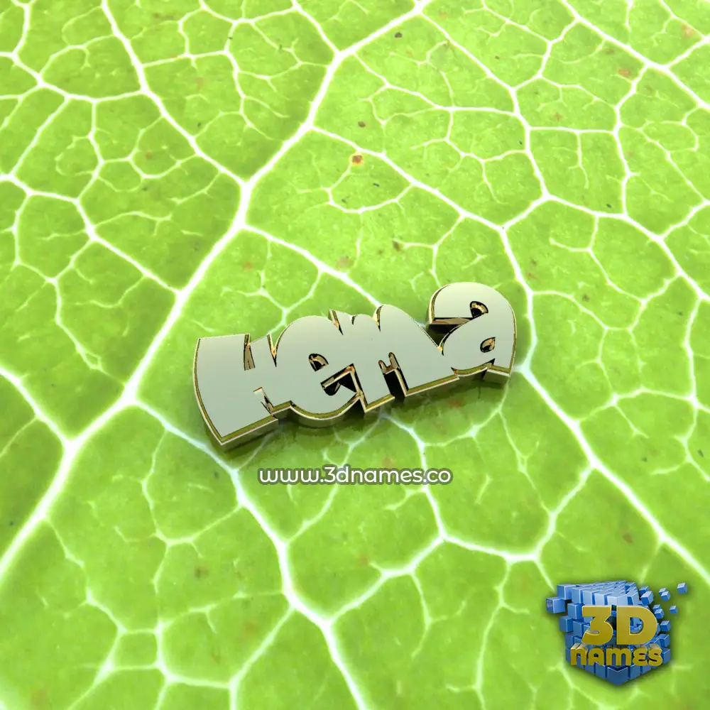 hema in Gold Leaf style - 3D name wallpaper