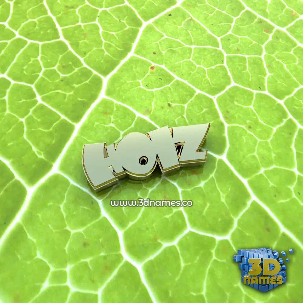 holz in Gold Leaf style - 3D name wallpaper