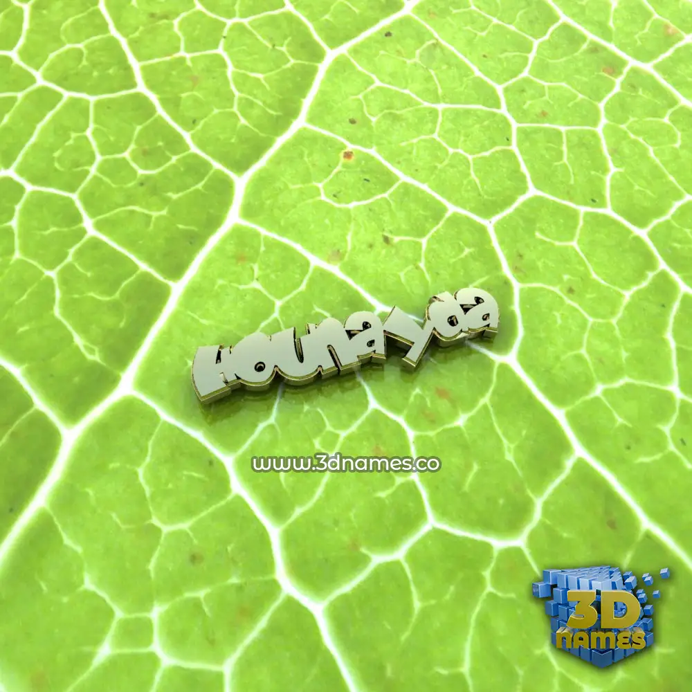 hounayda in Gold Leaf style - 3D name wallpaper