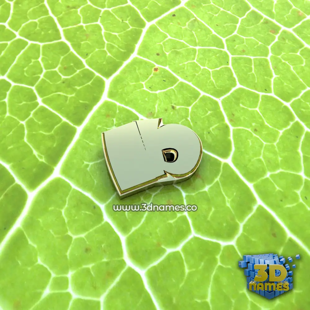 ib in Gold Leaf style - 3D name wallpaper