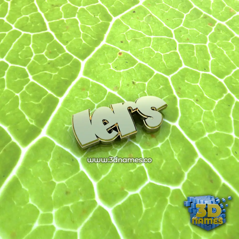 iers in Gold Leaf style - 3D name wallpaper