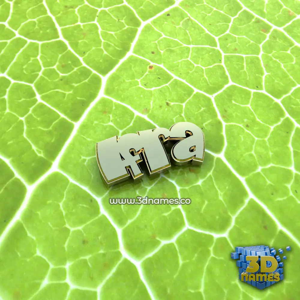 ifra in Gold Leaf style - 3D name wallpaper