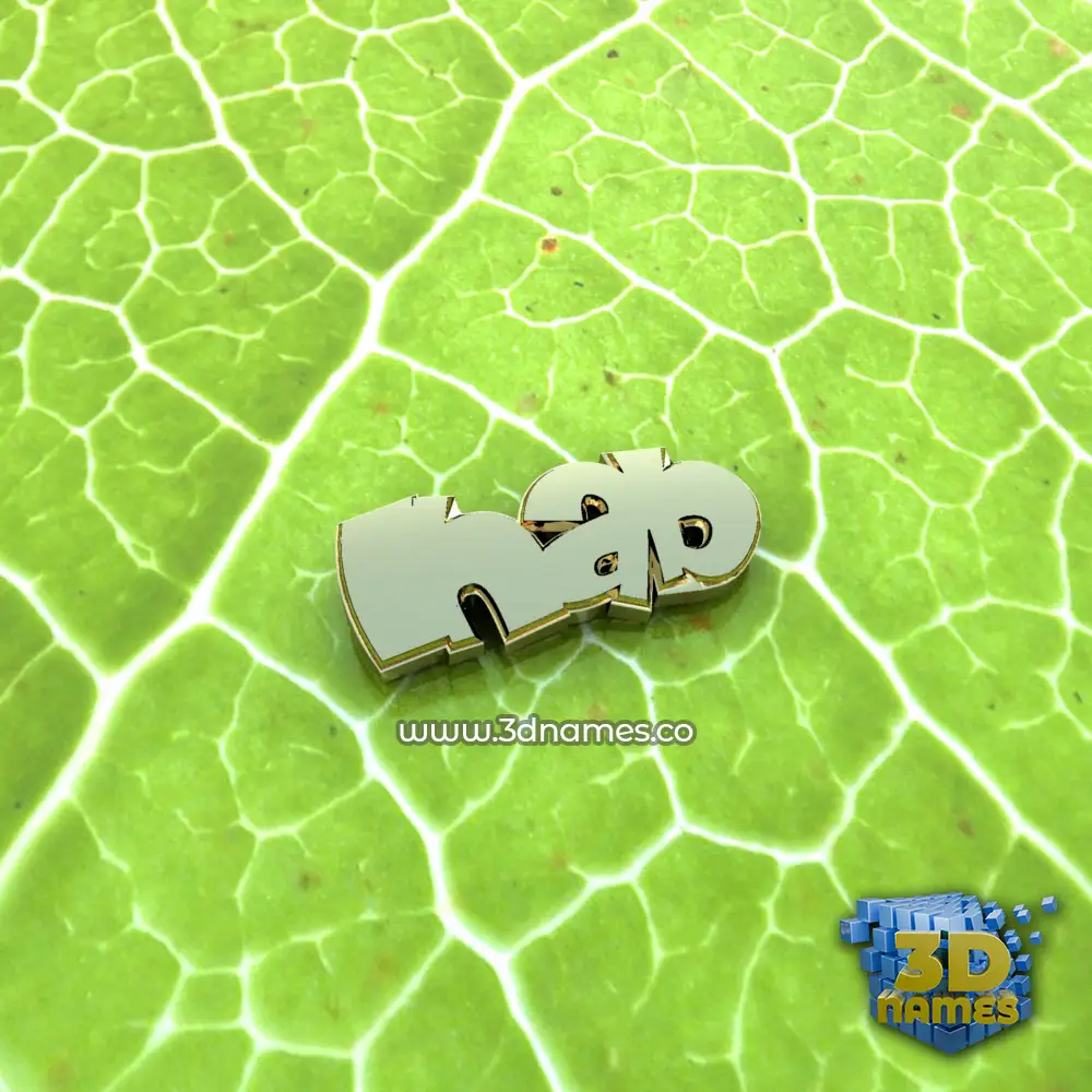 ihab in Gold Leaf style - 3D name wallpaper