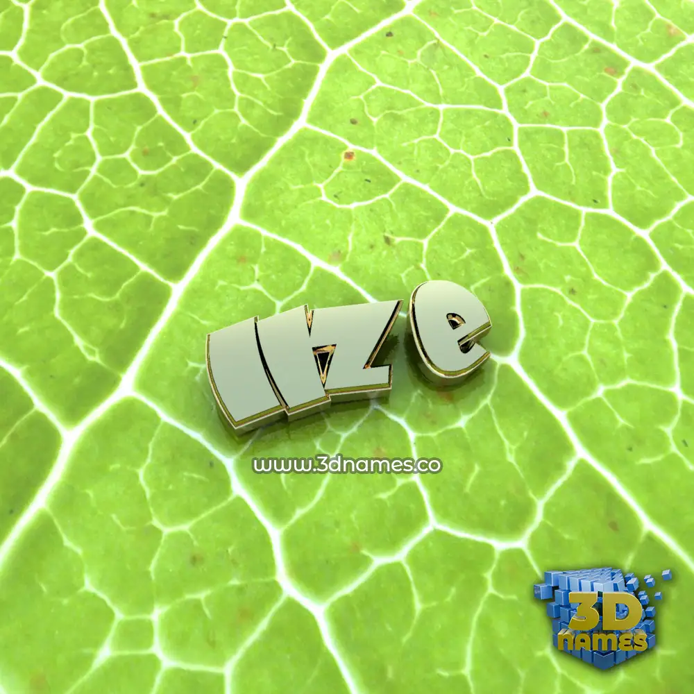 ilze in Gold Leaf style - 3D name wallpaper