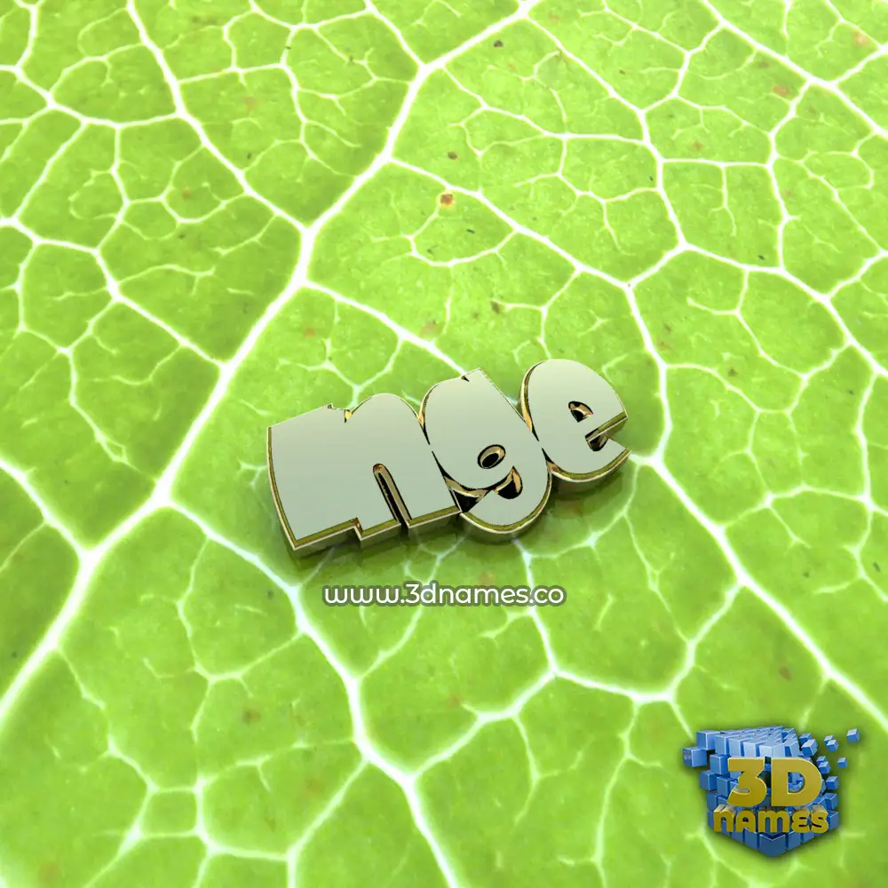 inge in Gold Leaf style - 3D name wallpaper