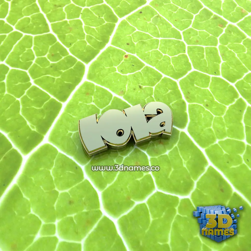 iola in Gold Leaf style - 3D name wallpaper