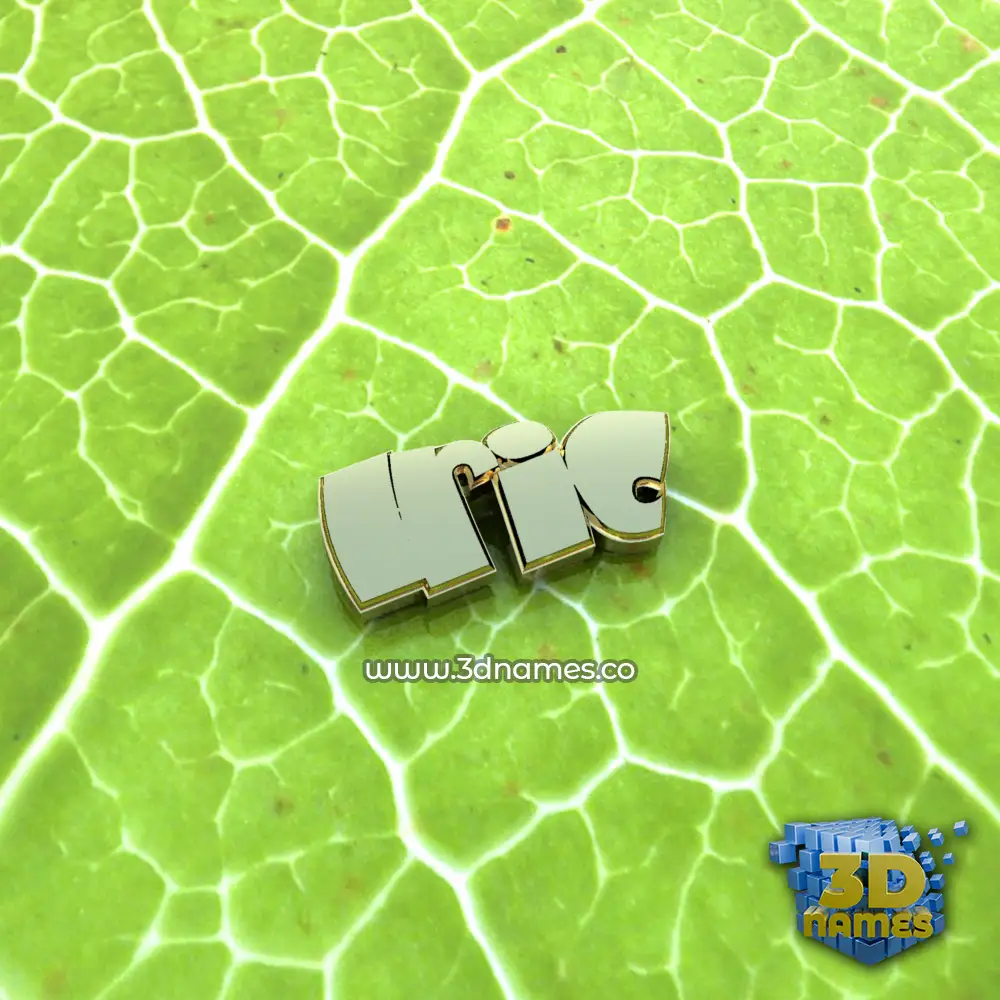 iric in Gold Leaf style - 3D name wallpaper