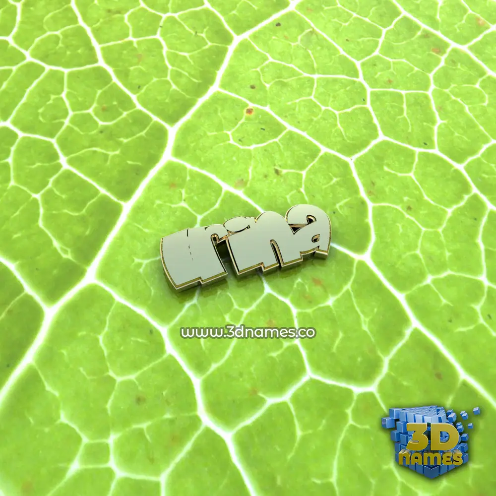 irina in Gold Leaf style - 3D name wallpaper