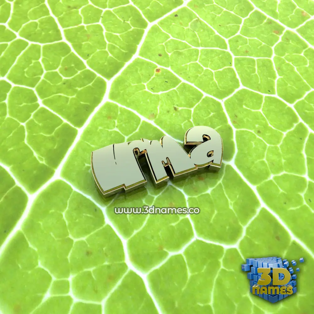 irma in Gold Leaf style - 3D name wallpaper