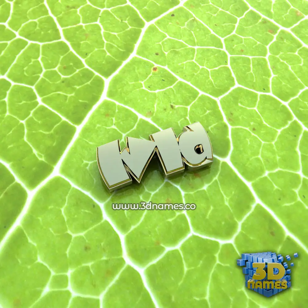 ivld in Gold Leaf style - 3D name wallpaper