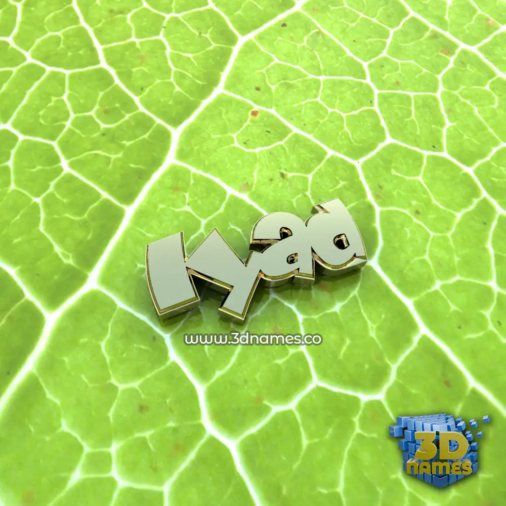 iyad in Gold Leaf style - 3D name wallpaper