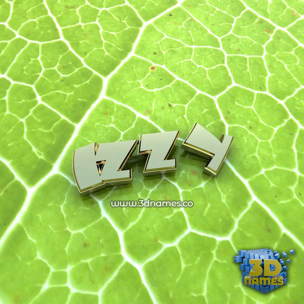 izzy in Gold Leaf style - 3D name wallpaper