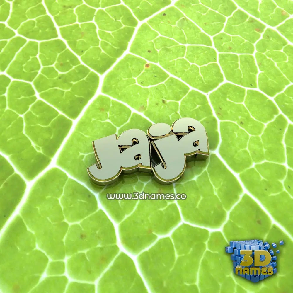 jaja in Gold Leaf style - 3D name wallpaper