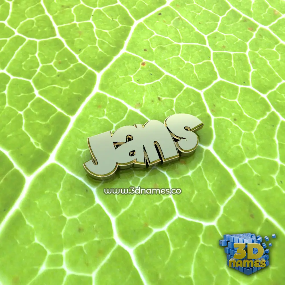 jans in Gold Leaf style - 3D name wallpaper