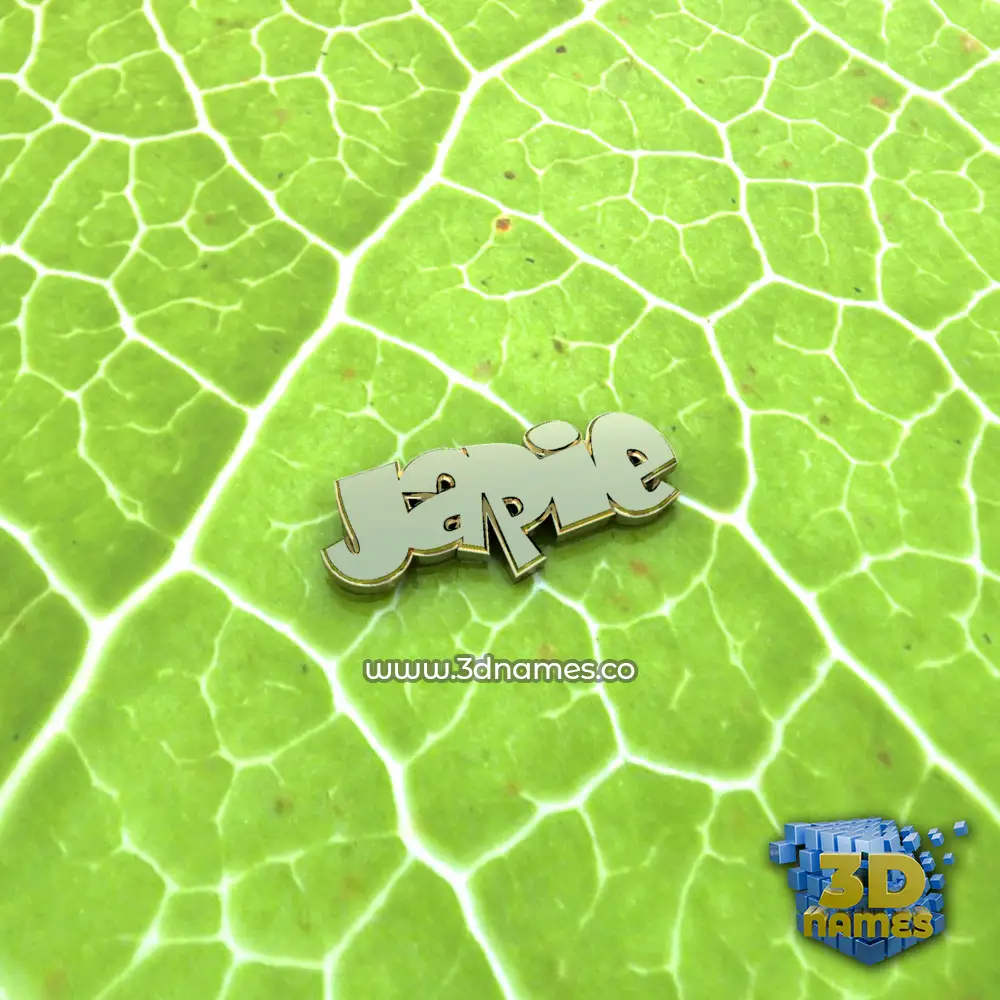 japie in Gold Leaf style - 3D name wallpaper