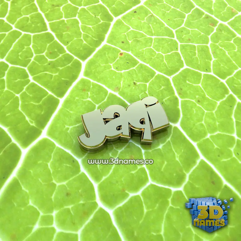 jaqi in Gold Leaf style - 3D name wallpaper