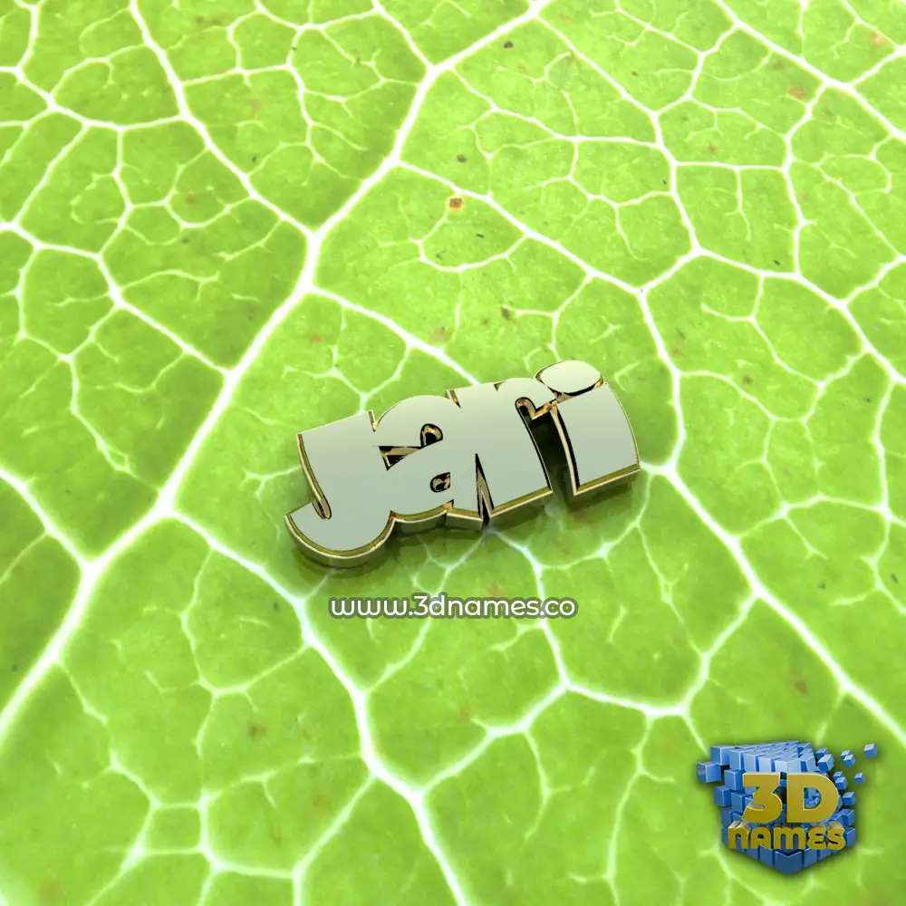 jari in Gold Leaf style - 3D name wallpaper