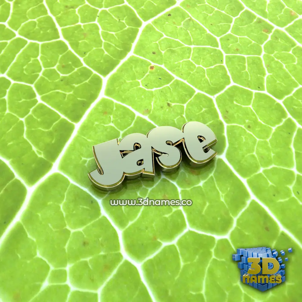 jase in Gold Leaf style - 3D name wallpaper