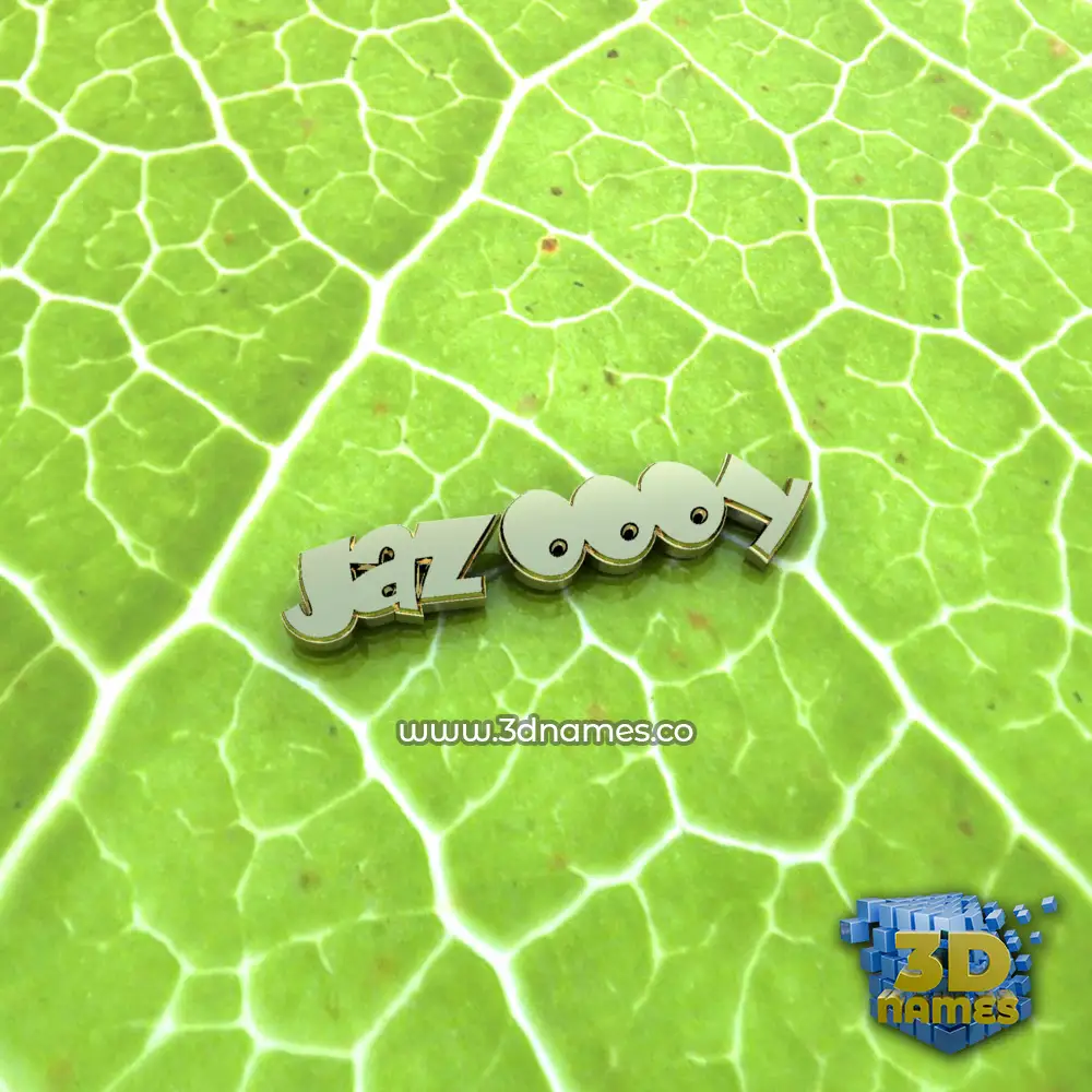 jazoooy in Gold Leaf style - 3D name wallpaper
