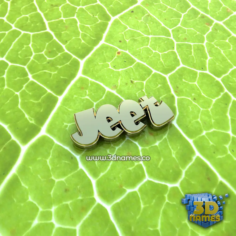 jeet in Gold Leaf style - 3D name wallpaper