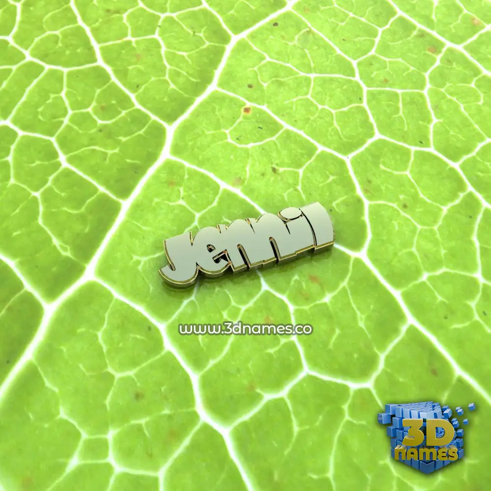 jennil in Gold Leaf style - 3D name wallpaper