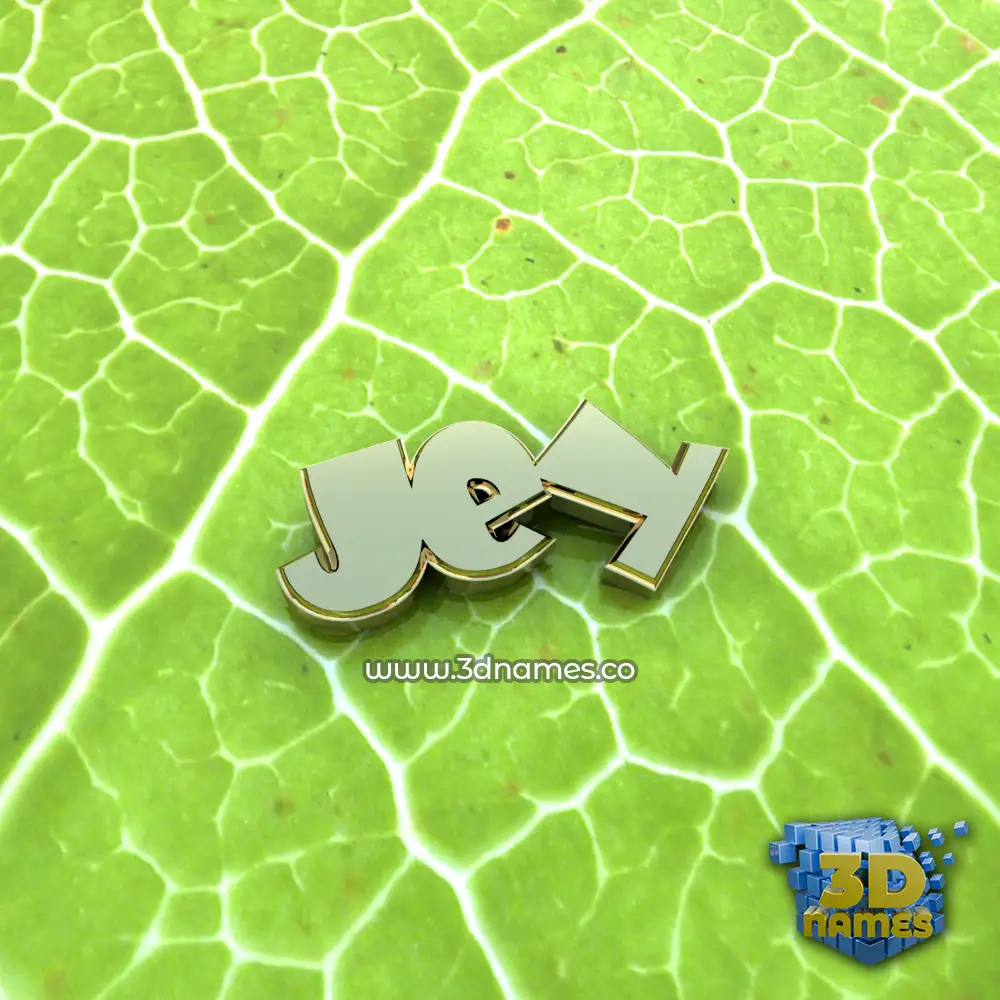 jey in Gold Leaf style - 3D name wallpaper