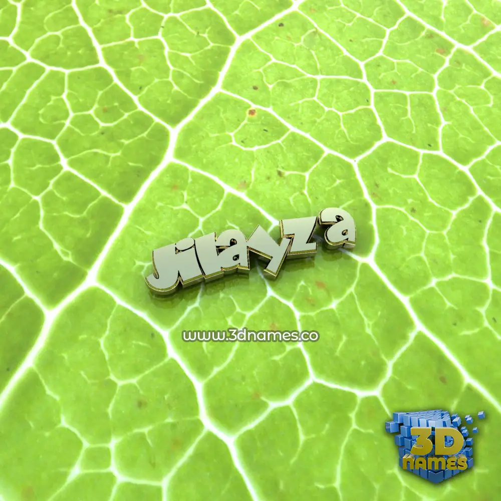 jilayza in Gold Leaf style - 3D name wallpaper