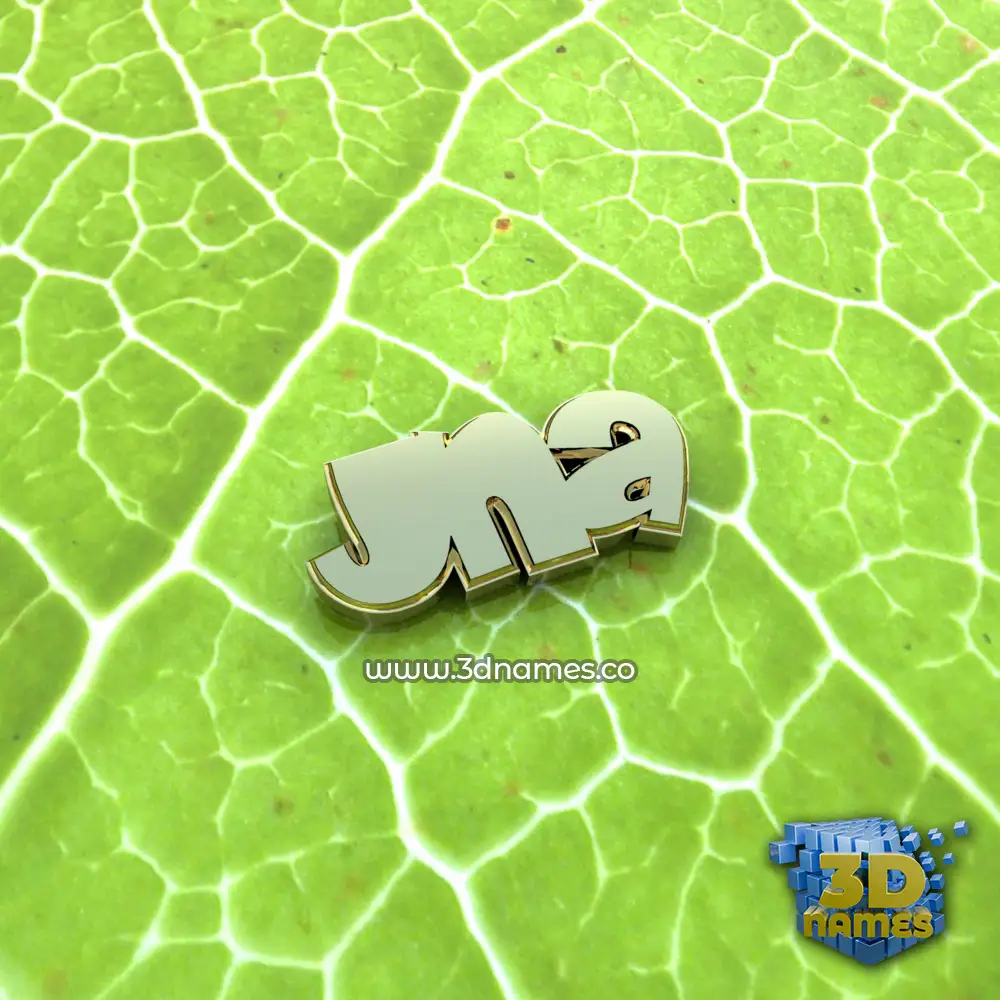 jna in Gold Leaf style - 3D name wallpaper
