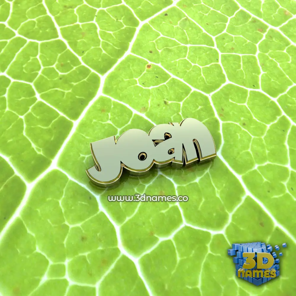 joan in Gold Leaf style - 3D name wallpaper