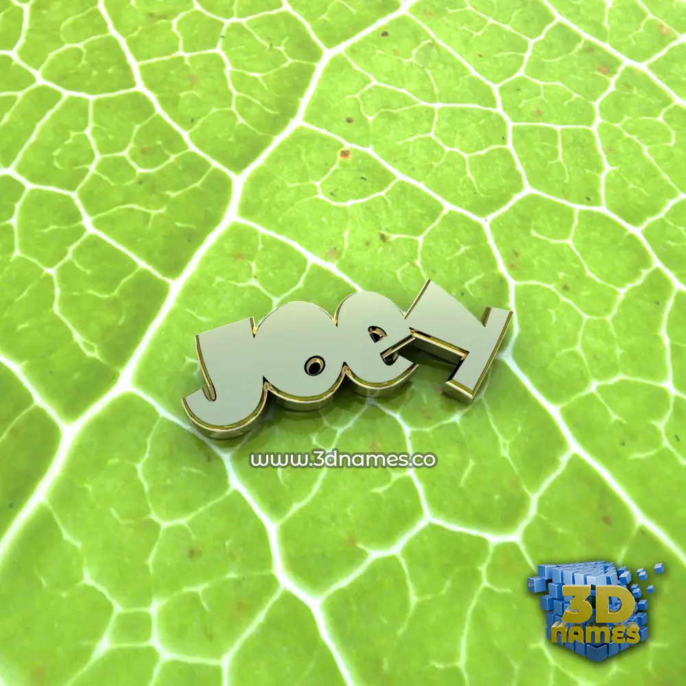 joey in Gold Leaf style - 3D name wallpaper