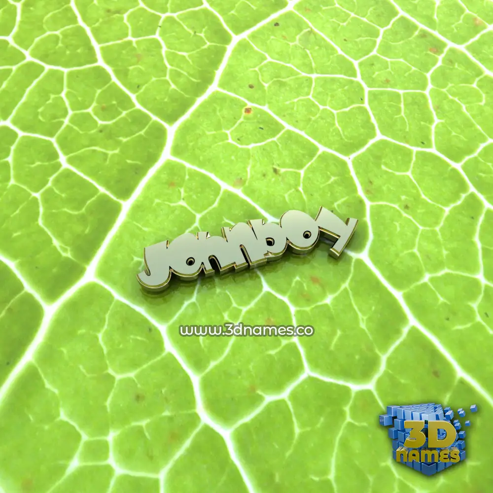 johnboy in Gold Leaf style - 3D name wallpaper