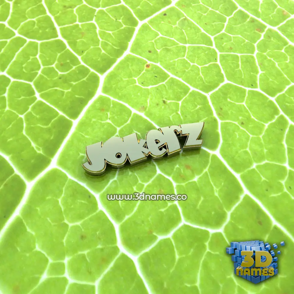 jokerz in Gold Leaf style - 3D name wallpaper