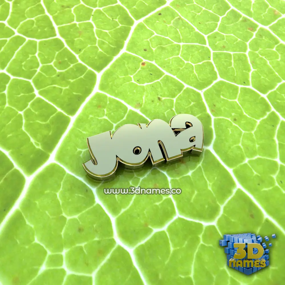 jona in Gold Leaf style - 3D name wallpaper