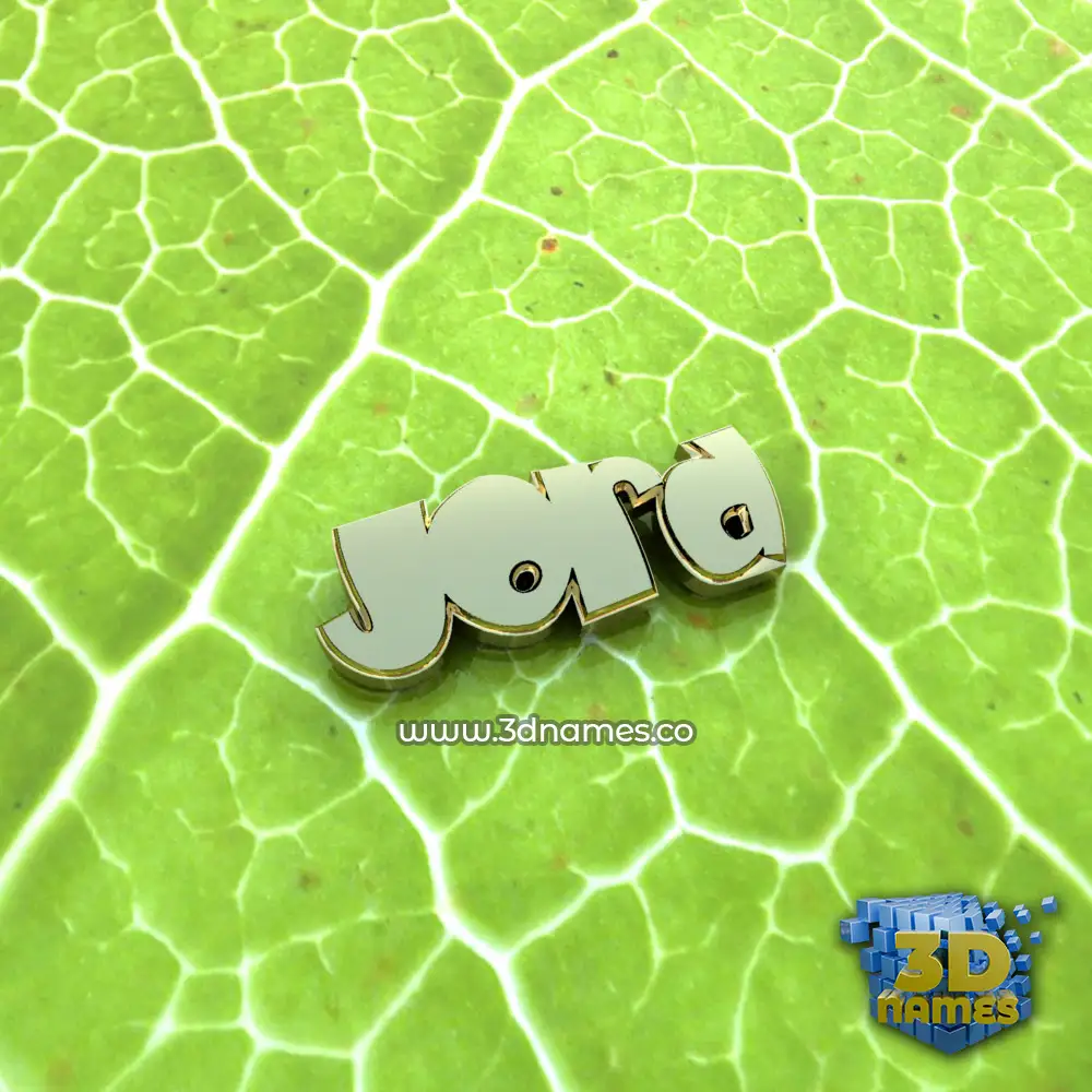 jord in Gold Leaf style - 3D name wallpaper
