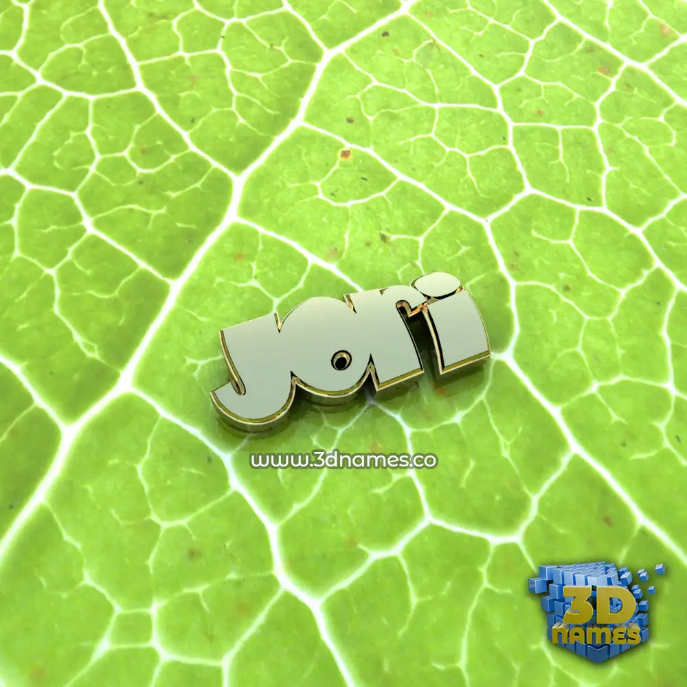jori in Gold Leaf style - 3D name wallpaper