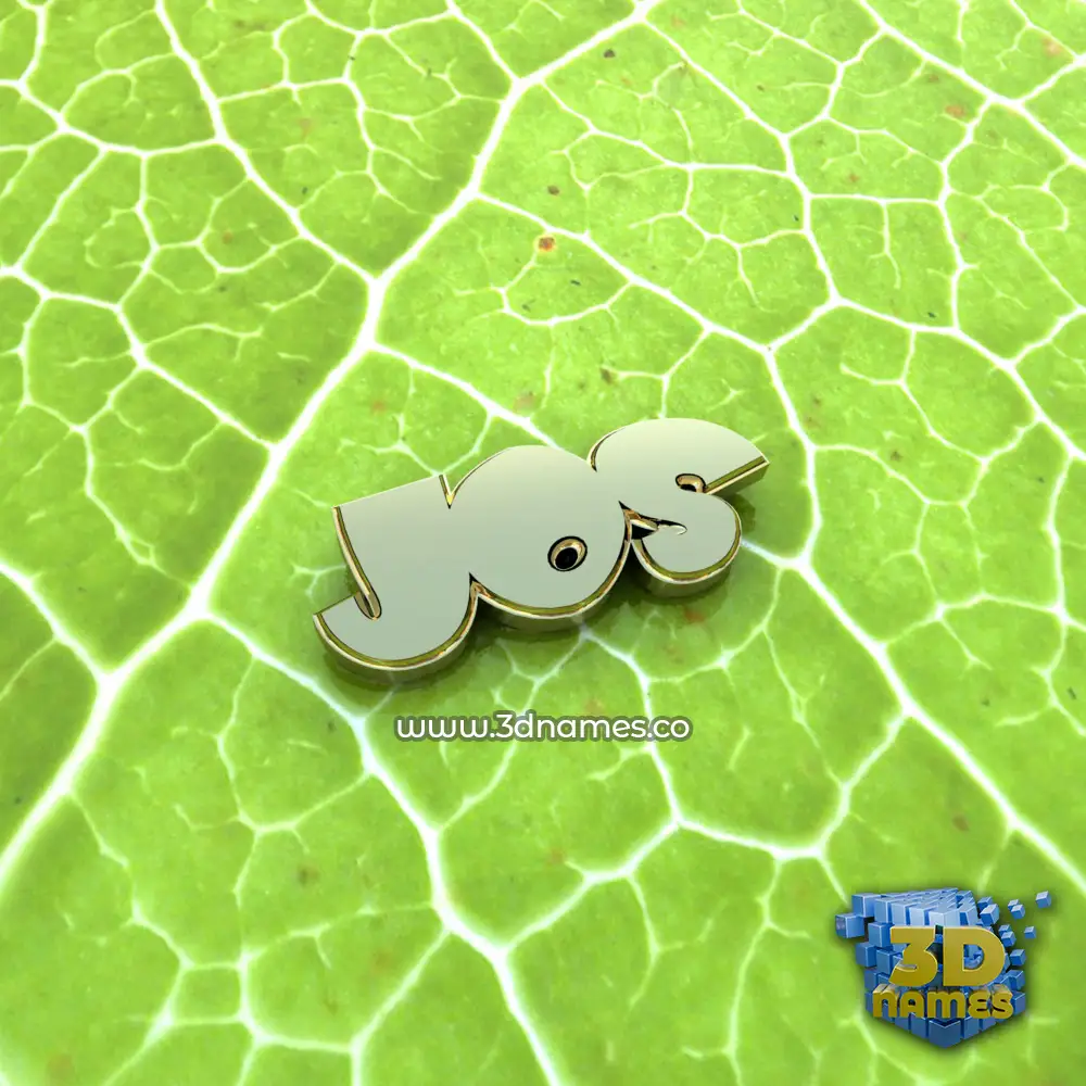 jos in Gold Leaf style - 3D name wallpaper