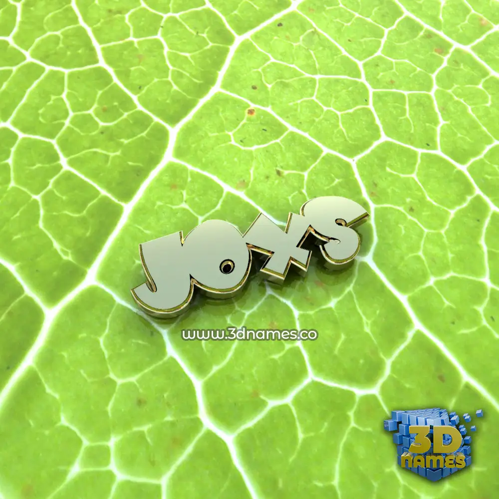 joxs in Gold Leaf style - 3D name wallpaper