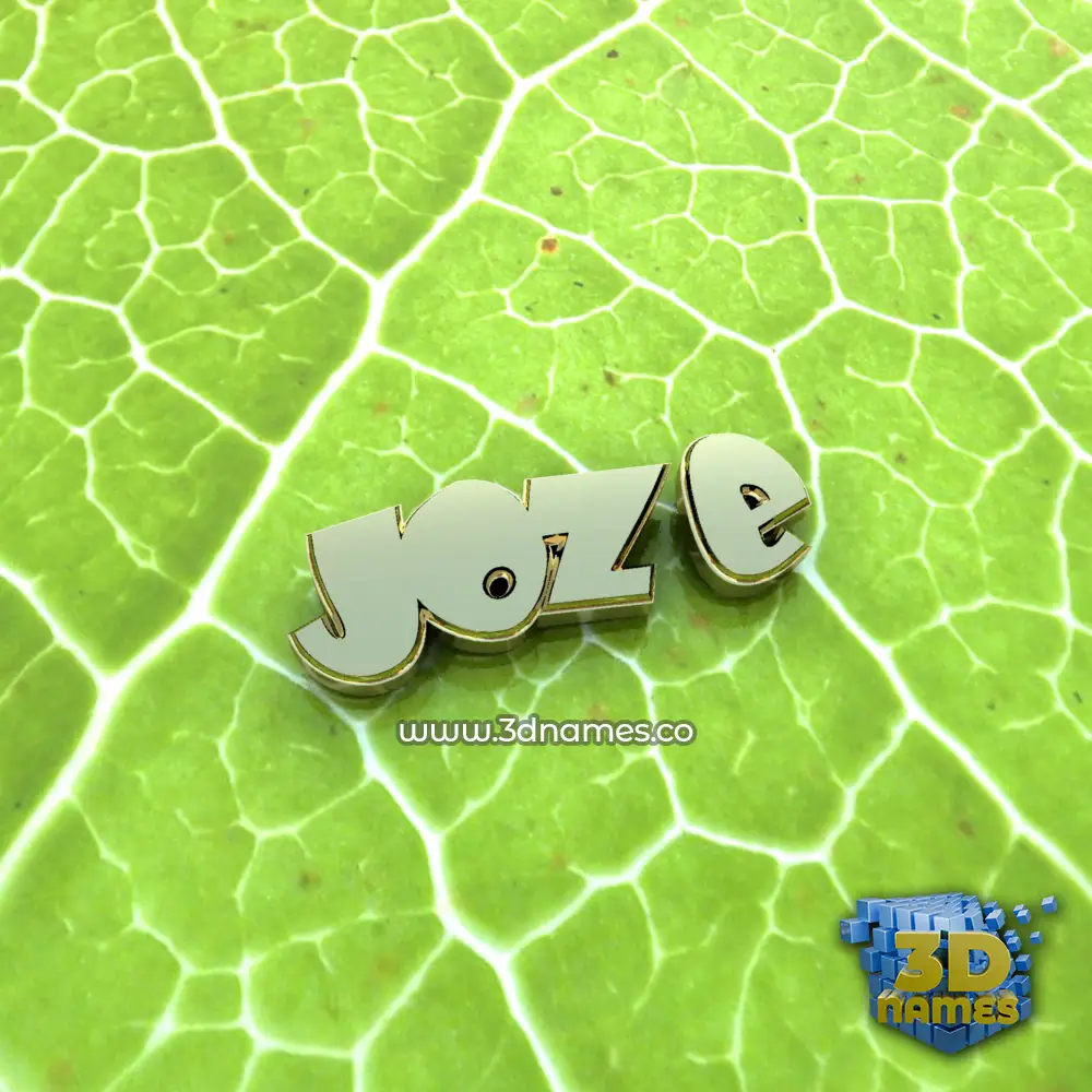 joze in Gold Leaf style - 3D name wallpaper