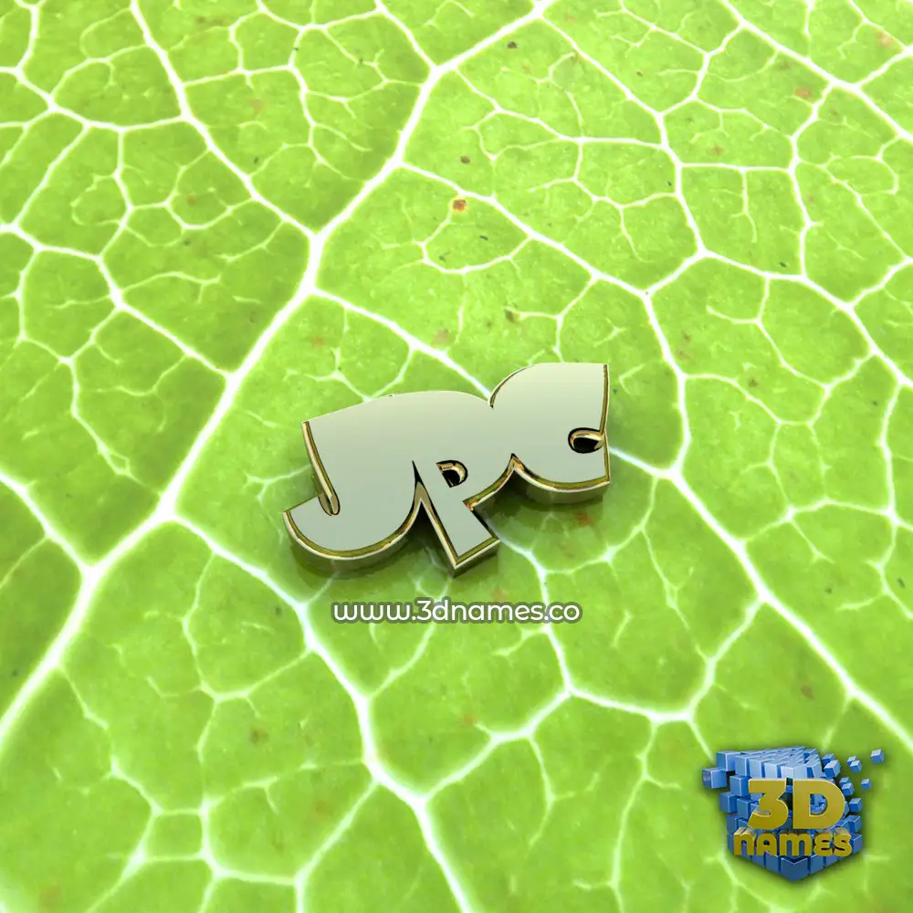 jpc in Gold Leaf style - 3D name wallpaper