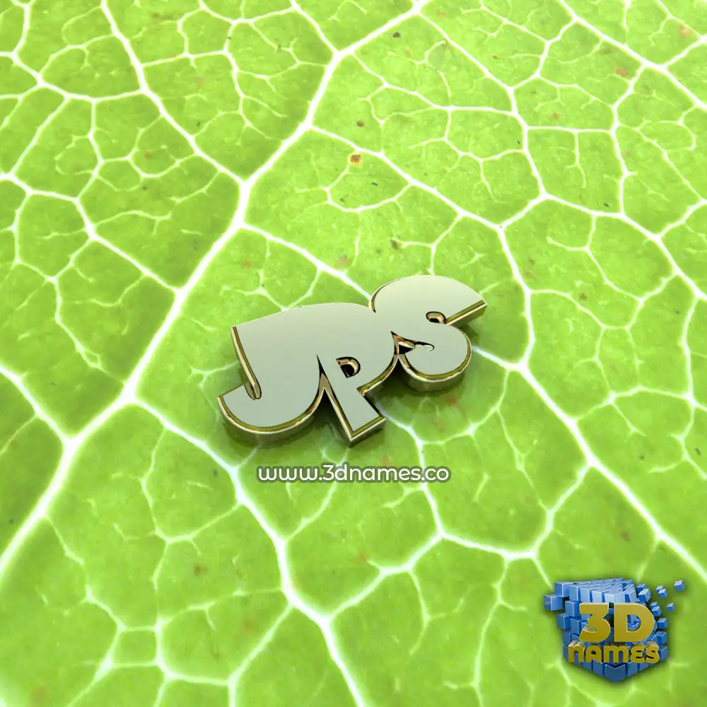 jps in Gold Leaf style - 3D name wallpaper