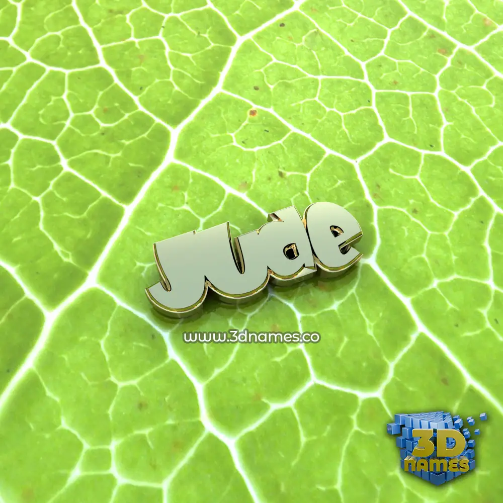jude in Gold Leaf style - 3D name wallpaper
