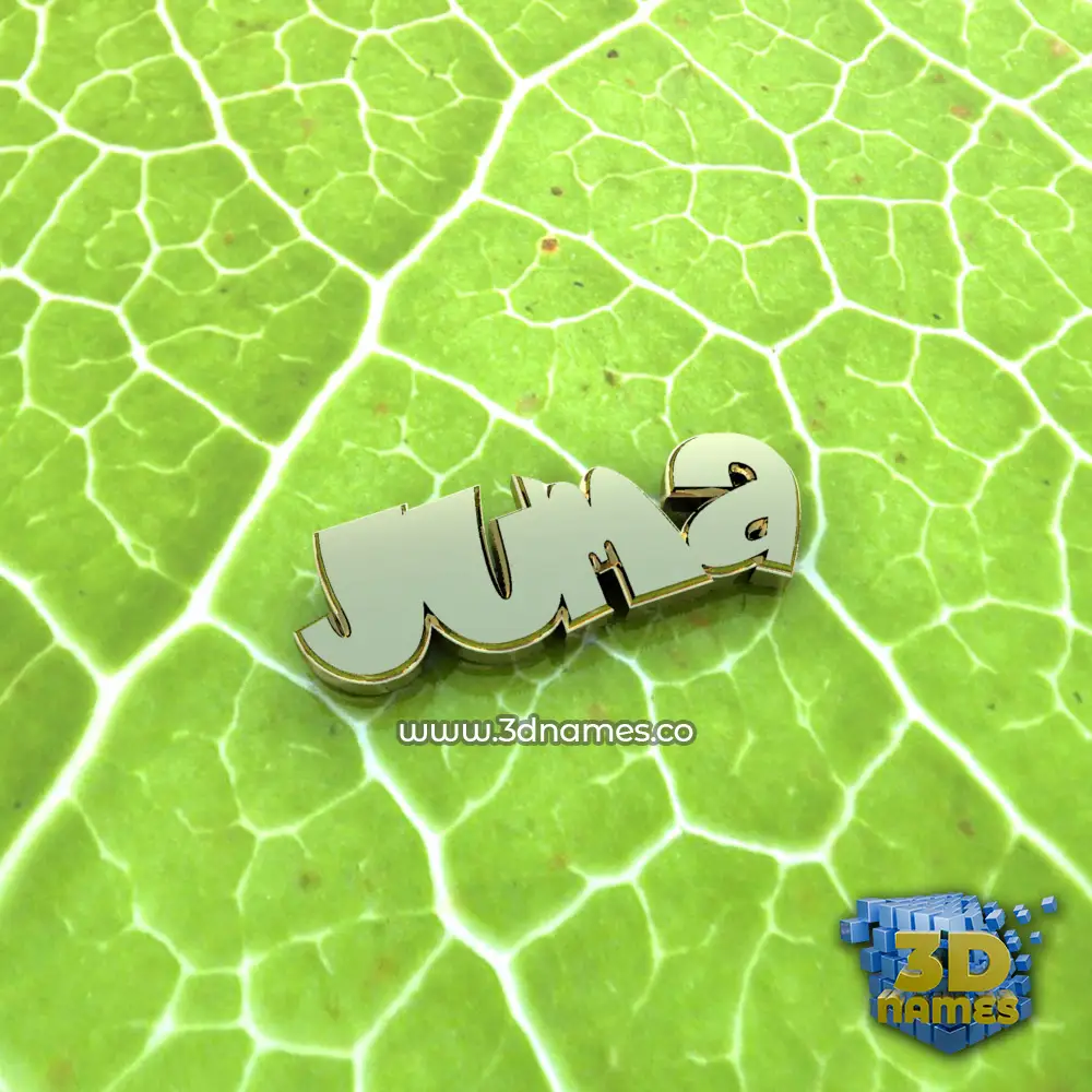 juma in Gold Leaf style - 3D name wallpaper