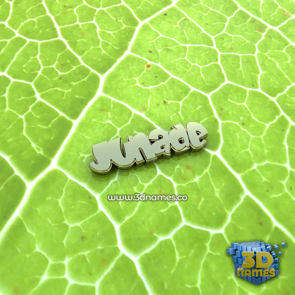 junade in Gold Leaf style - 3D name wallpaper