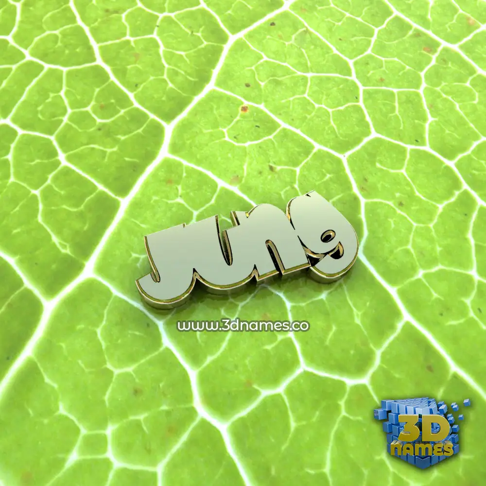 jung in Gold Leaf style - 3D name wallpaper