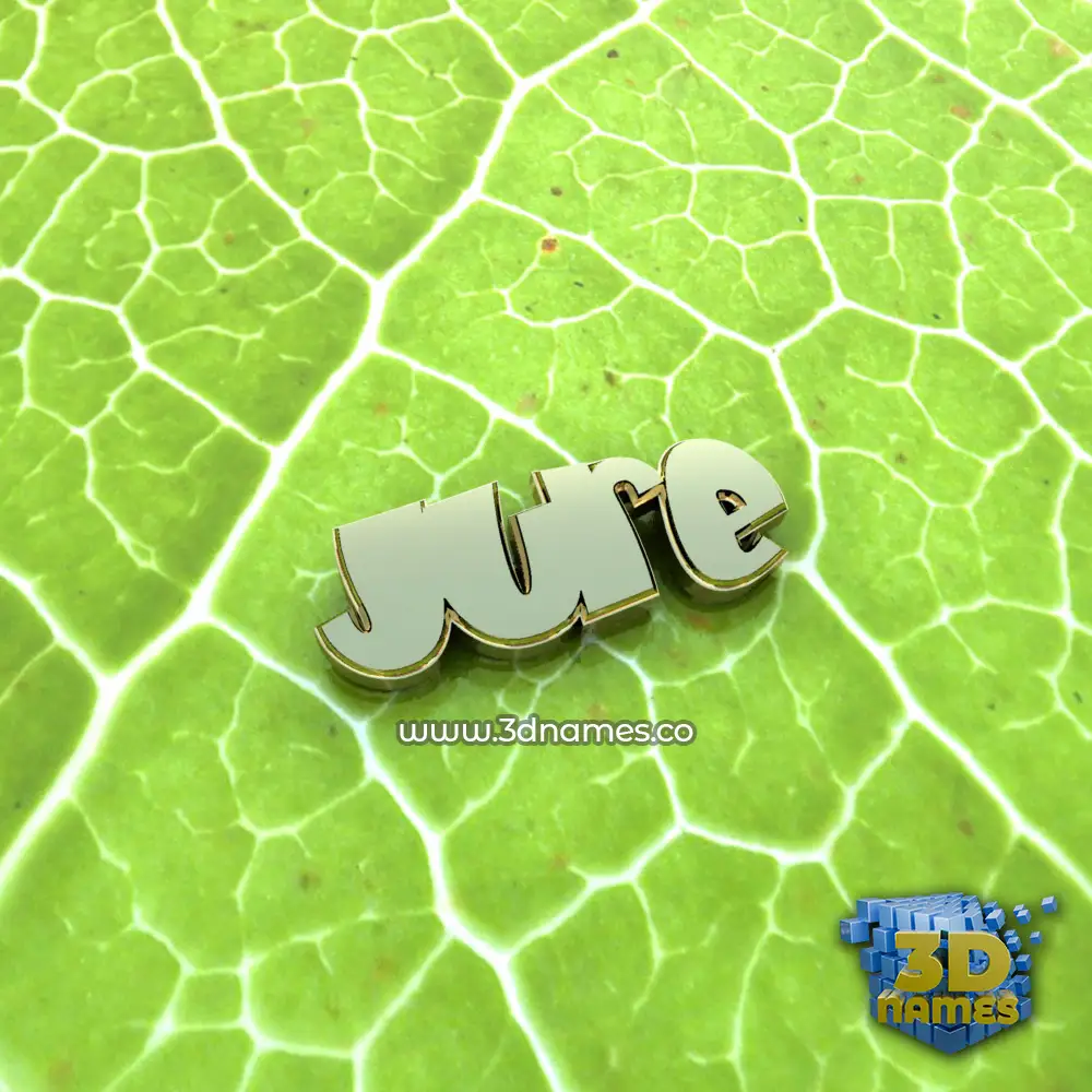 jure in Gold Leaf style - 3D name wallpaper