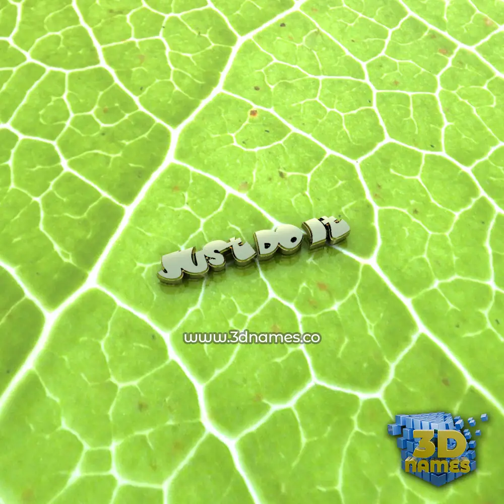 just do it in Gold Leaf style - 3D name wallpaper