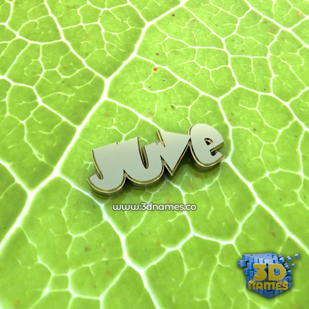 juve in Gold Leaf style - 3D name wallpaper
