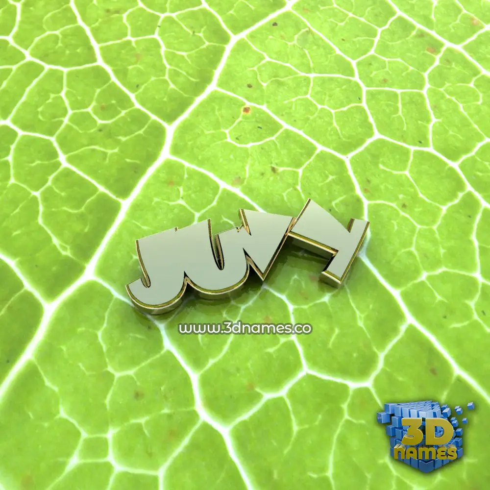 juvy in Gold Leaf style - 3D name wallpaper