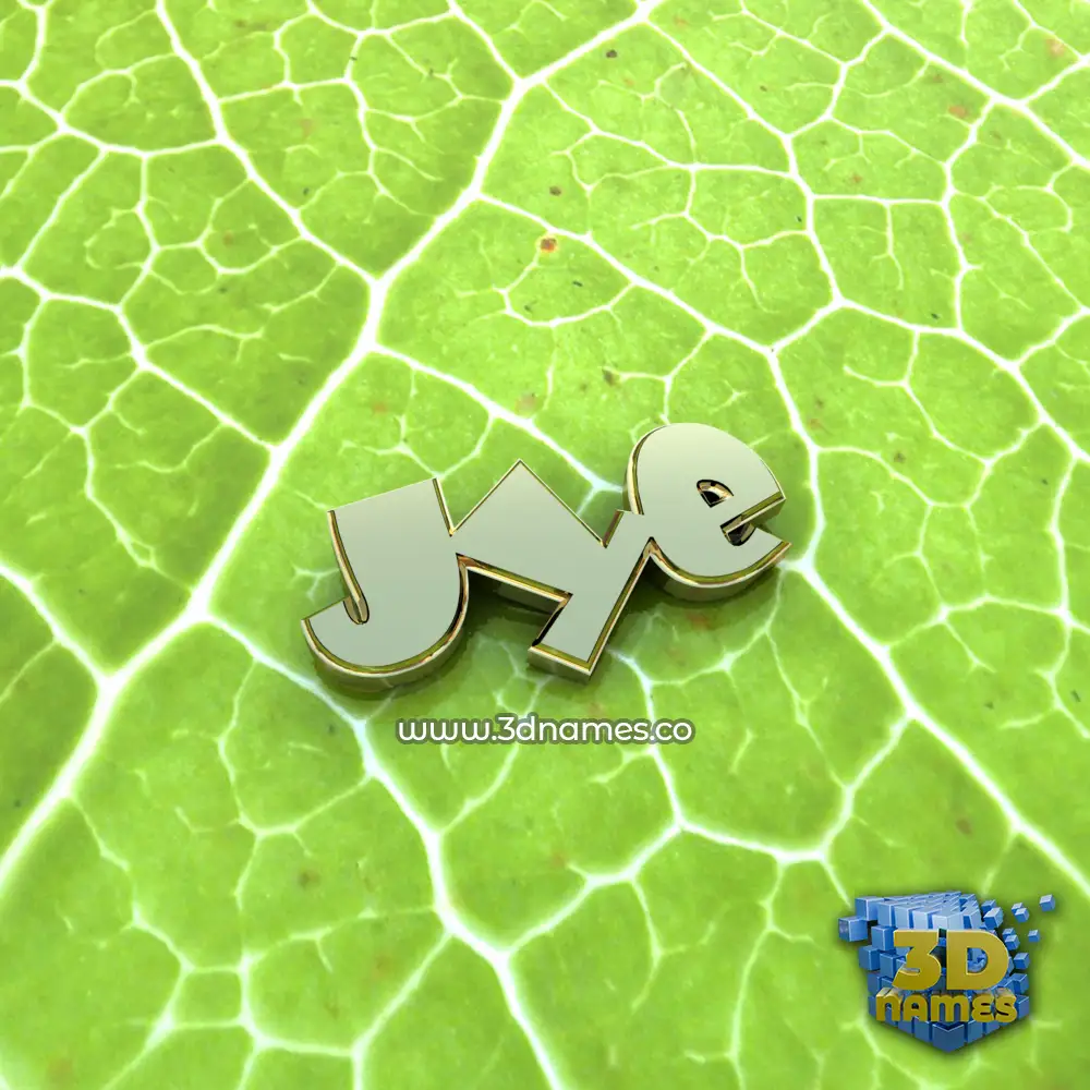 jye in Gold Leaf style - 3D name wallpaper