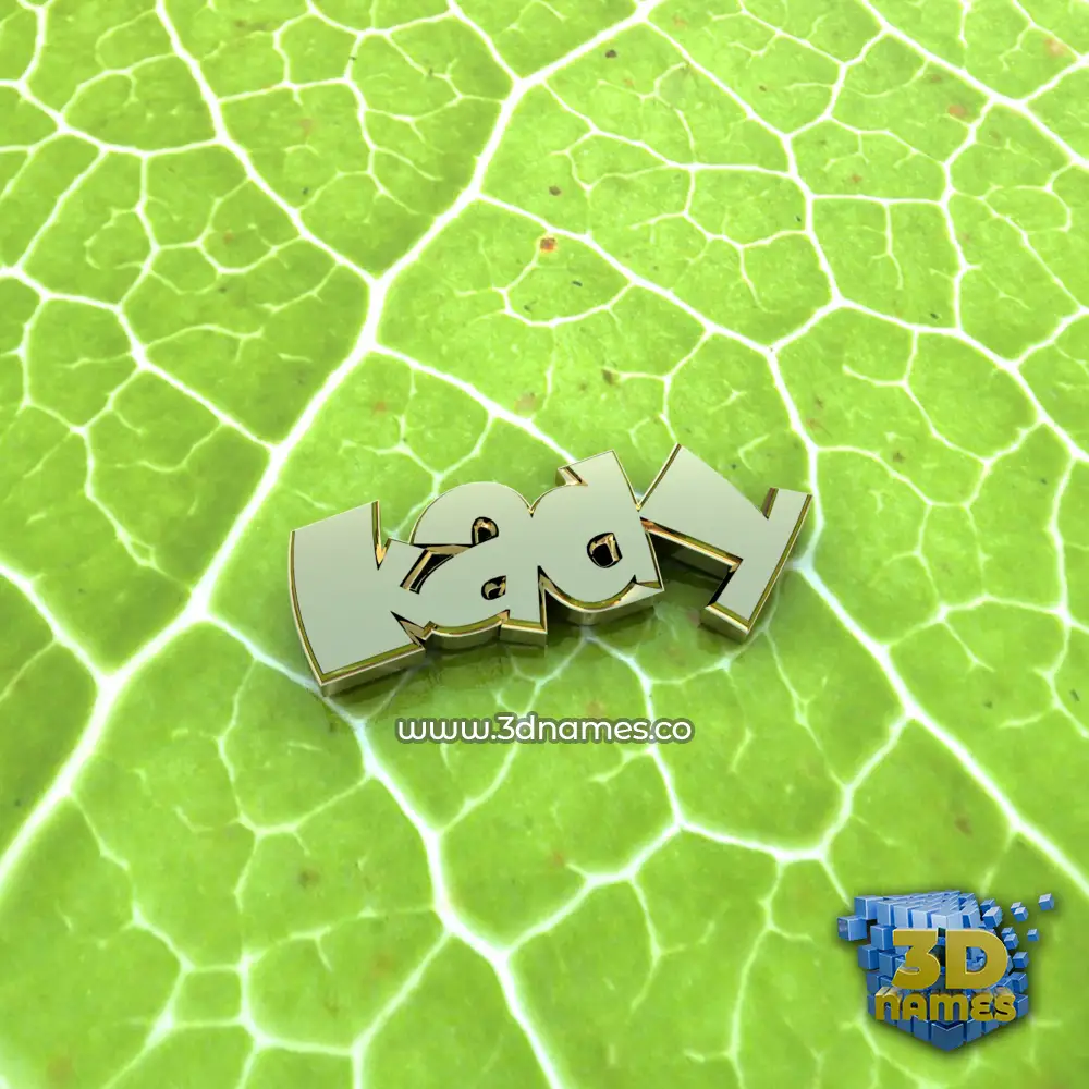 kady in Gold Leaf style - 3D name wallpaper